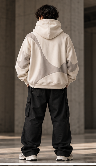 premium hoodie white