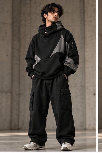 premium hoodie black