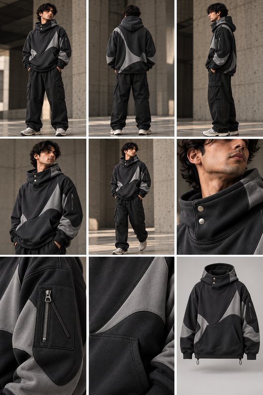 premium hoodie grey