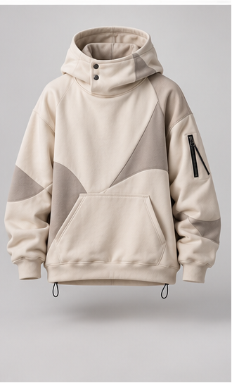 premium hoodie white