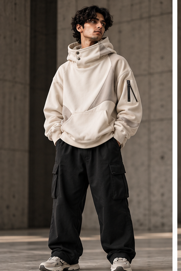 premium hoodie white