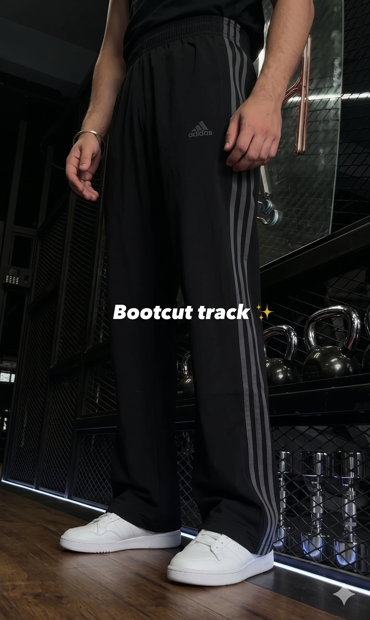 Grey Stripe Cotton Track Pant (Unisex)