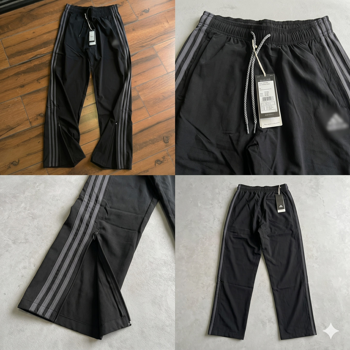 Grey Stripe Cotton Track Pant (Unisex)
