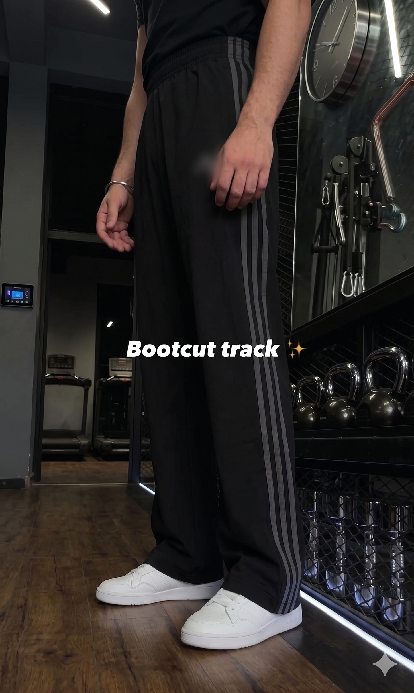 Grey Stripe Cotton Track Pant (Unisex)
