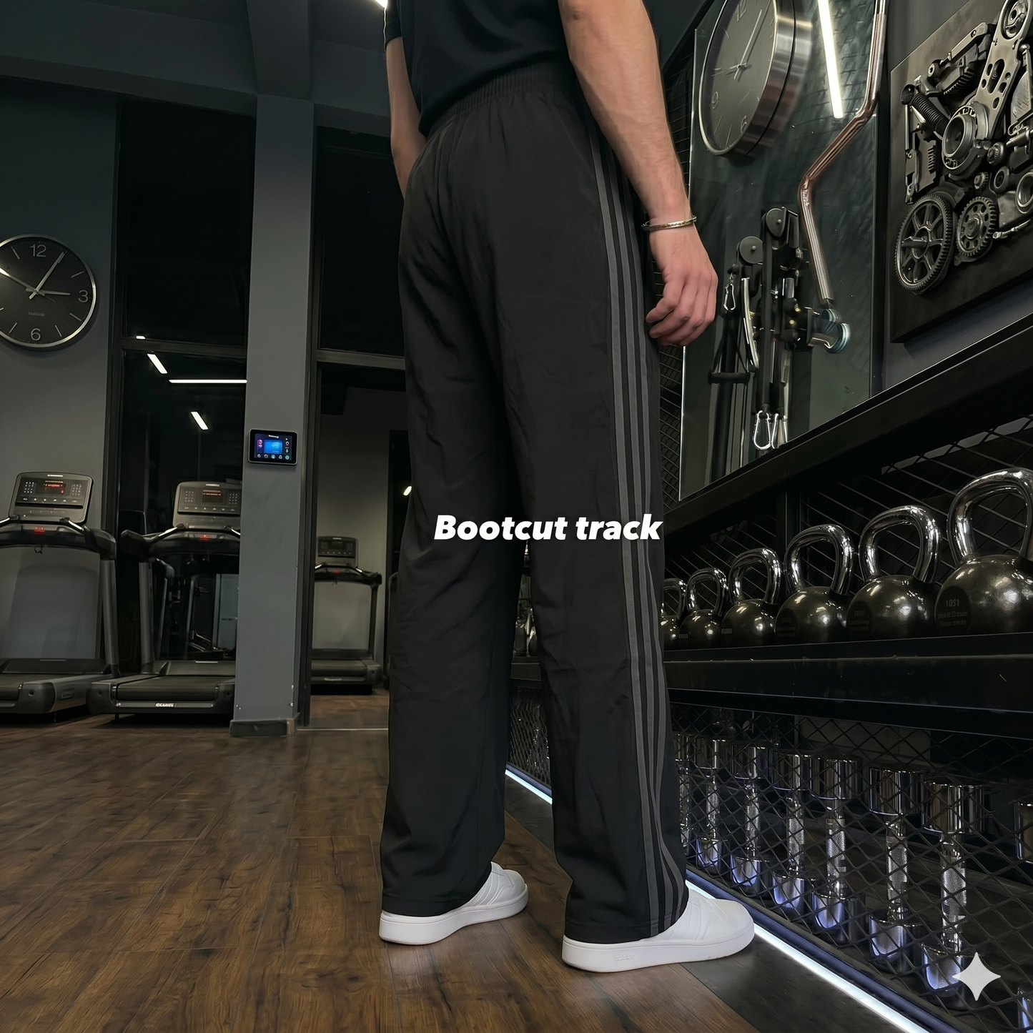 Grey Stripe Cotton Track Pant (Unisex)