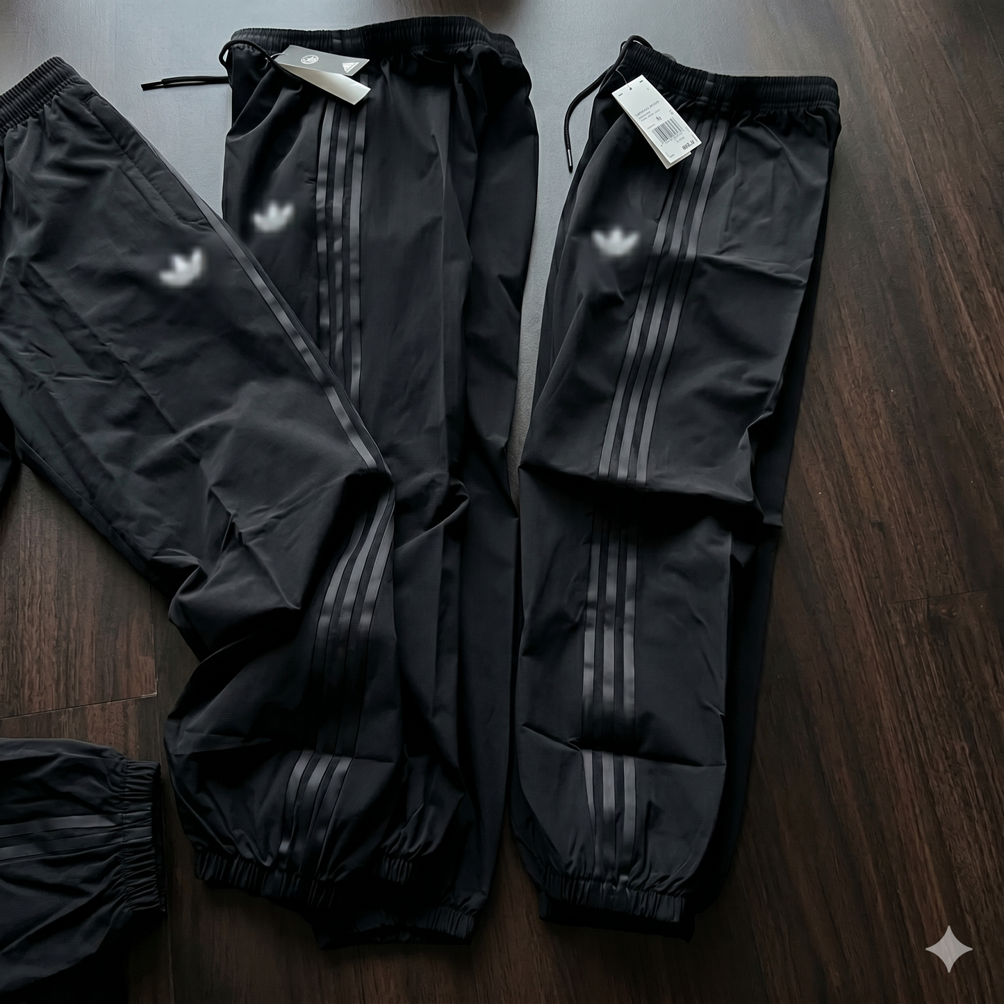 Black Stripe Cotton Track Pant