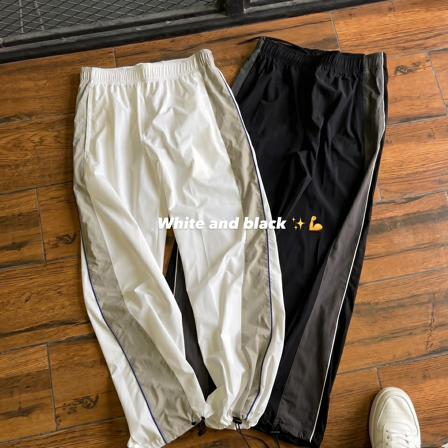 Grey Band Cotton Track pant