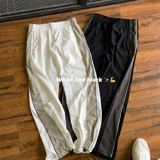 Grey Band Cotton Track pant