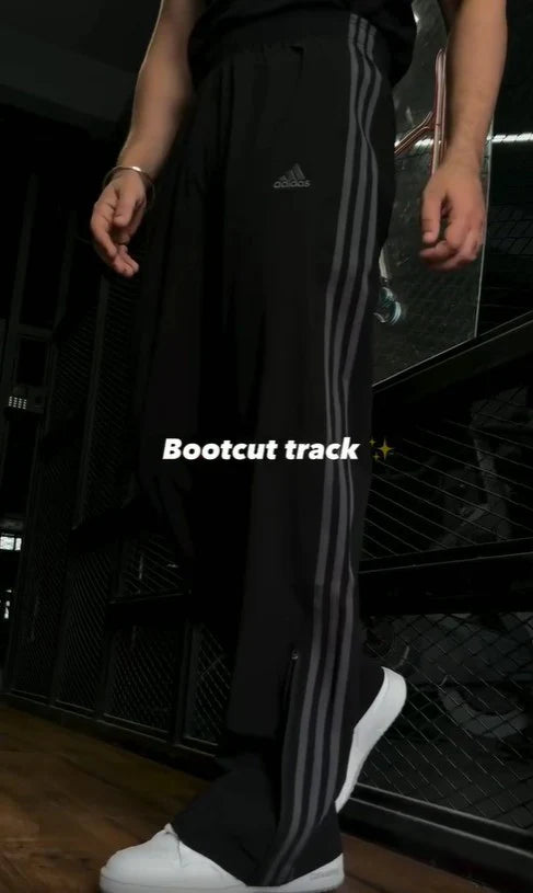 Grey Stripe Cotton Track Pant (Unisex)