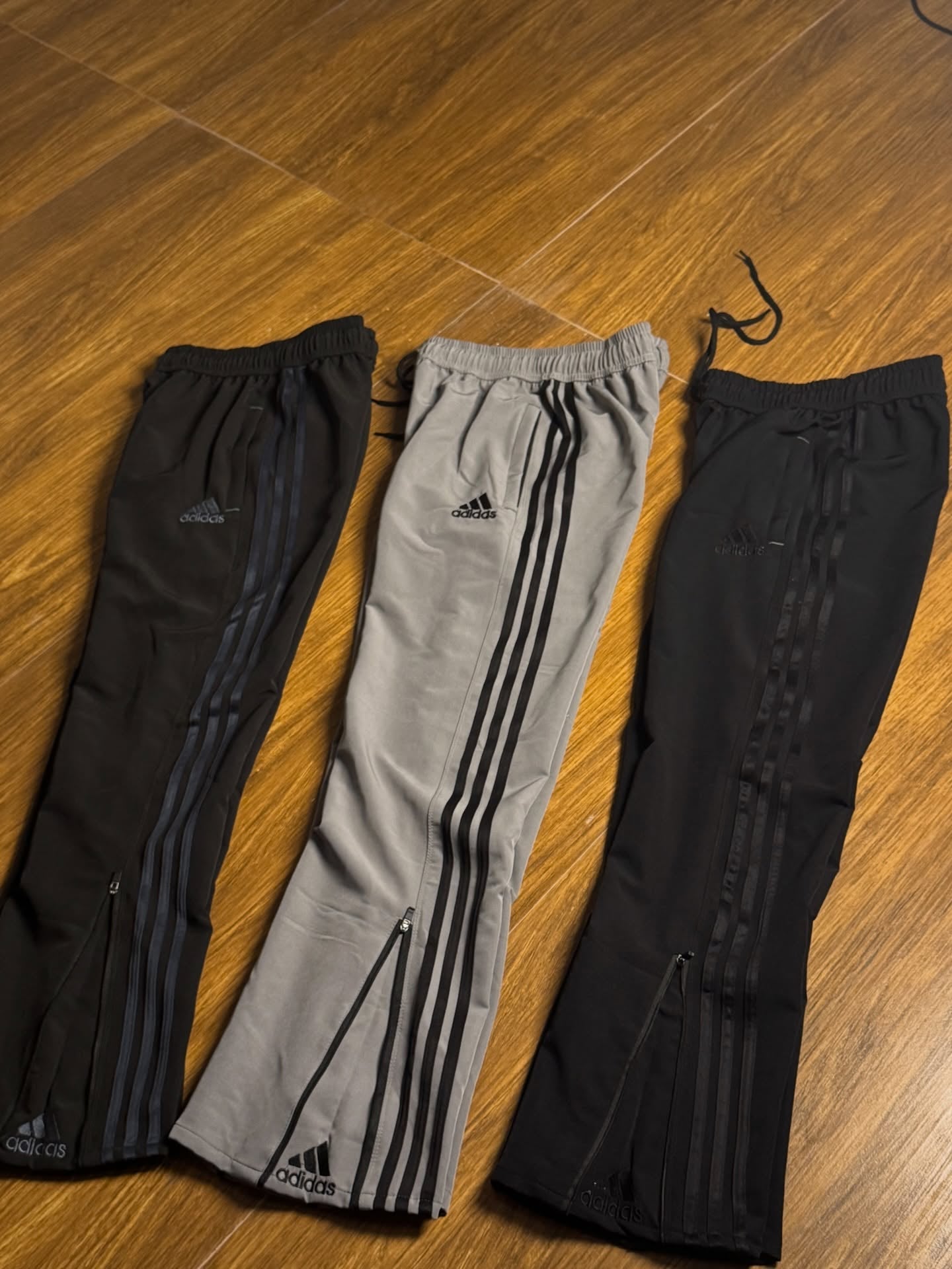 Grey Stripe Cotton Track Pant (Unisex)