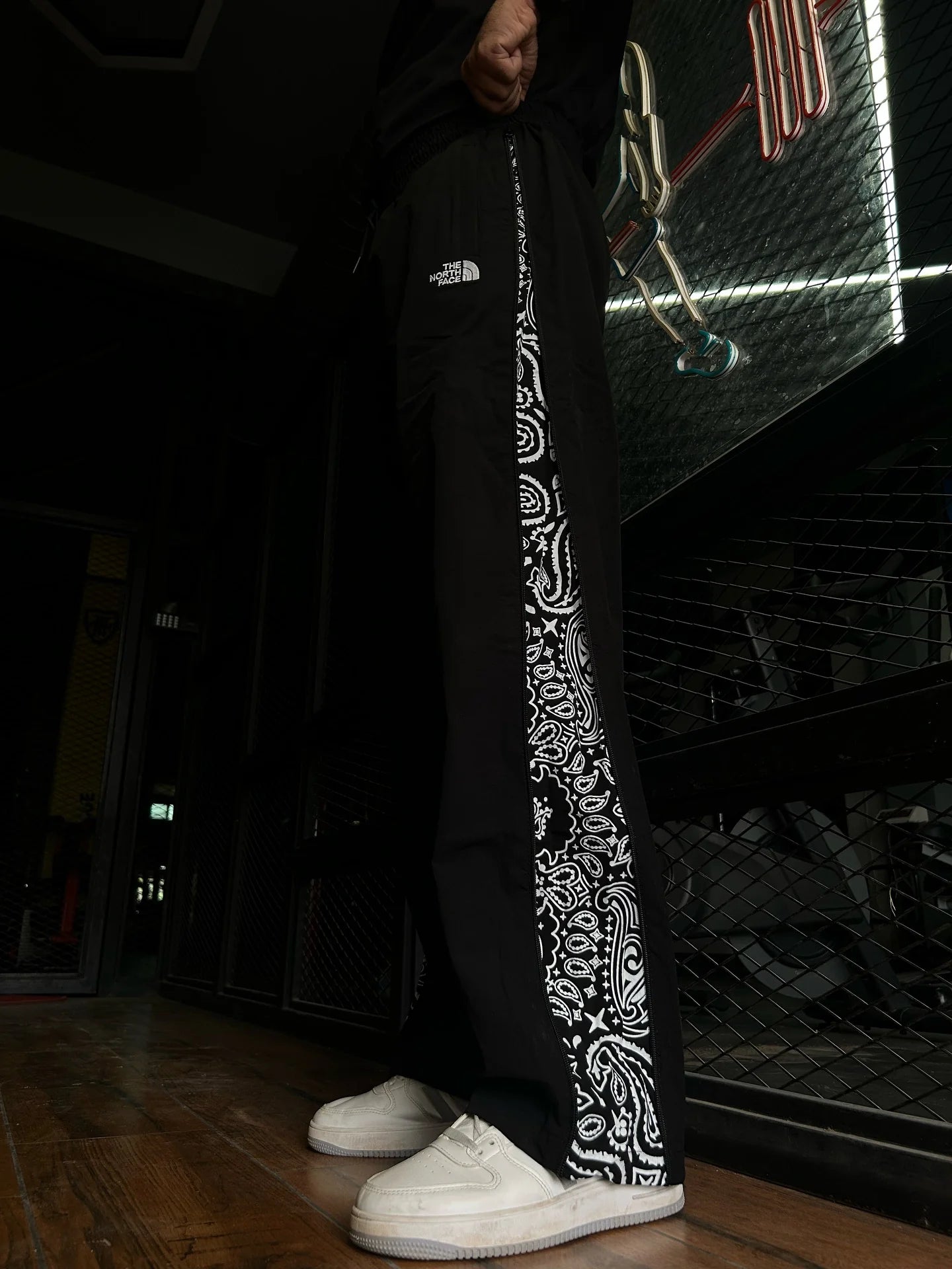 STRIPE & PRINT DUO Cotton Track Pant (Unisex)